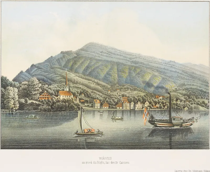 CH-NB - Weggis, von Süden, vom See her - Collection Gugelmann - GS-GUGE-SCHÜRMANN-E-1 (Unknown date)
