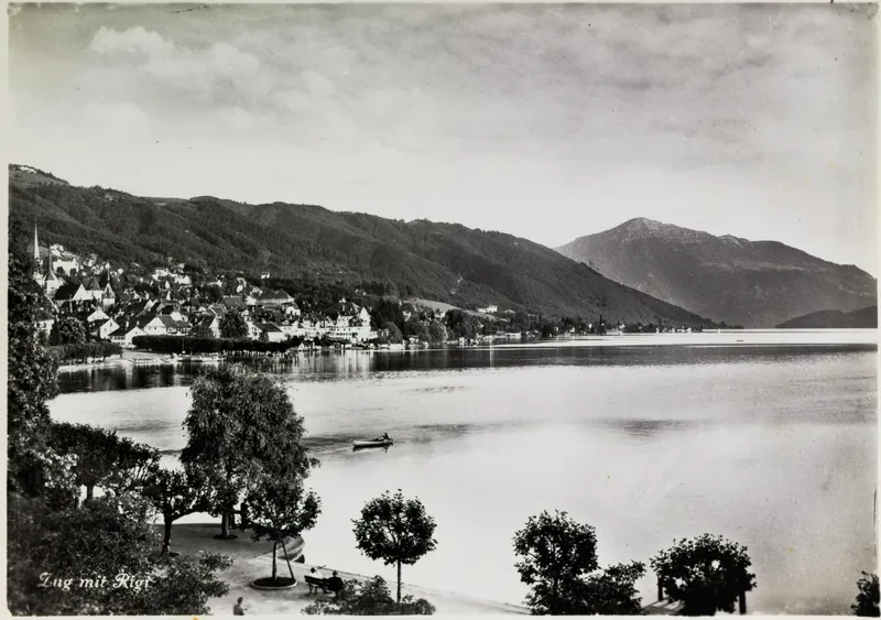 Train with Rigi (ca. 1930)