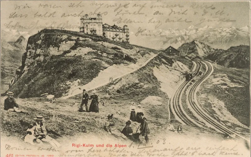 Rigi-Kulm and the Alps (vor 2.9.1903)