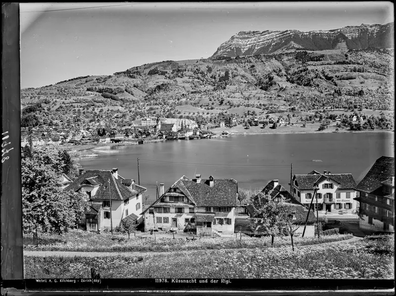 Küssnacht, Ortsgesamtansicht (circa 1910)