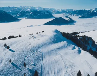 Rigi, Rotstock, view to southwest (SW) (16.01.1995)