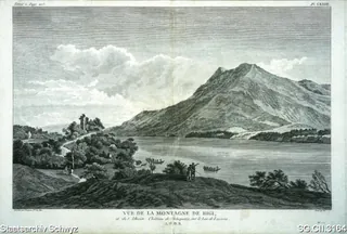 Blick auf die Rigi und Schloss Habsburg (ca. 1770)