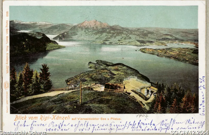 Blick vom Rigi-Känzeli (1902)