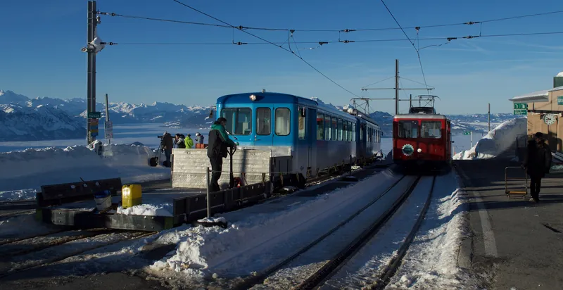 06.02.19 Rigi Kulm RB RBhe 2 4 12 and Bhe 2 4 1 (46116570805) (2019-02-06 08:50)