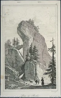 Felsentor auf dem Weg zur Rigi (1800 - 1850)