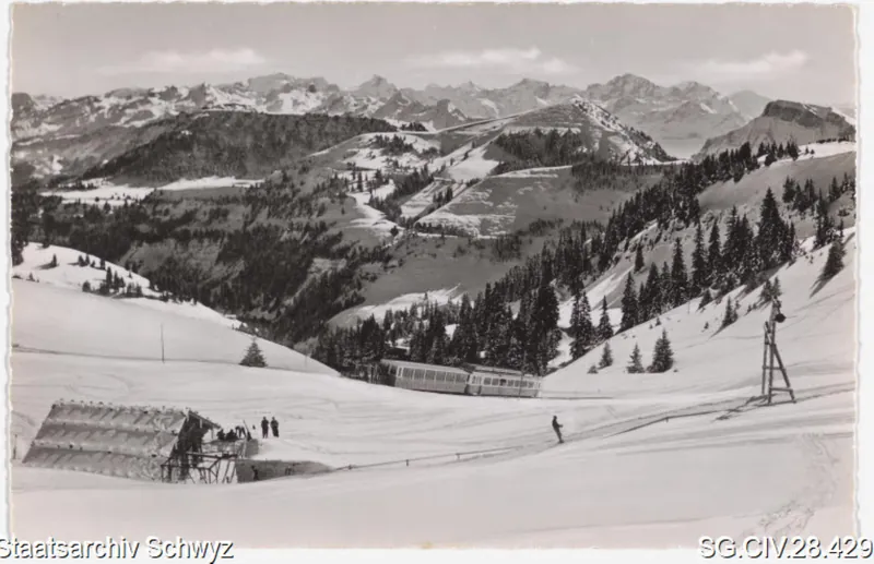 Skigelände bei Rigi-Staffel, Arth-Rigi-Bahn und Rotstock-Skilift (keine Angabe)