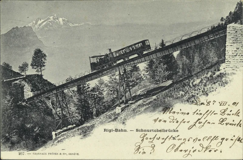 Rigi Railway, Schnurtobel Bridge (vor 8.7.1901)