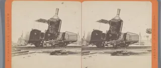 Locomotief van de spoorlijn op de Rigi Locomotive du Rigi (titel op object), RP-F-F07967 (in of na 1879 - ca. 1885)