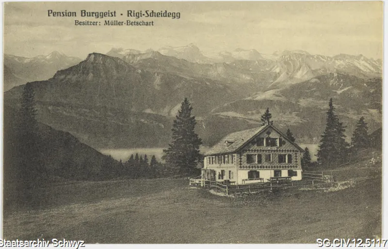 Pension Burggeist - Rigi-Scheidegg (1924)