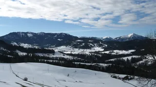 Rossberg (rechts Rigi) von Norden (2010-02-25)