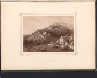 Fotoreproductie van een schilderij van de berg Rigi Rigi. Auf dem Wege von Staffel zum Kulm (titel op object), RP-F-2001-7-753-2 (ca. 1863 - in of voor 1873)