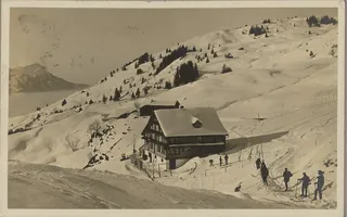Haggenegg, Restaurant "Hirschen", view g. Rigi and Hochstuckli (vor 14.12.1919)