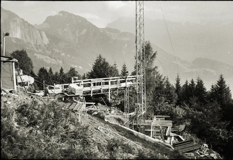 Bau Weggis-Rigi Seilbahn (1967)