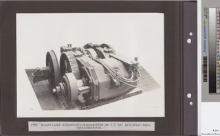 Elektrische Schneeschleudermaschine He 2/3 der Arth- Rigi -Bahn, Zahnradantrieb (ca. 1930)