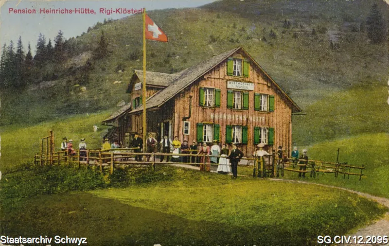 Pension Heinrichs-Hütte, Rigi-Klösterli (1917)