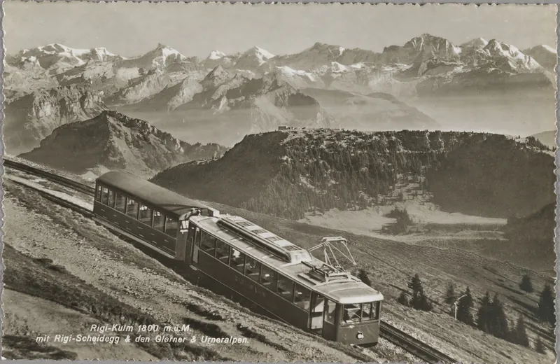 Rigi-Kulm 1800 m.a.s.l. with Rigi-Scheidegg & the Glarus & Uri Alps (1937-1940)