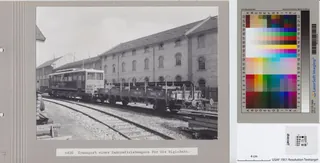 Transport eines Zahnradtriebwagens für die Rigi -Bahn (ca. 1937)