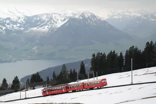 Walk up to the summit of Rigi in Switzerland