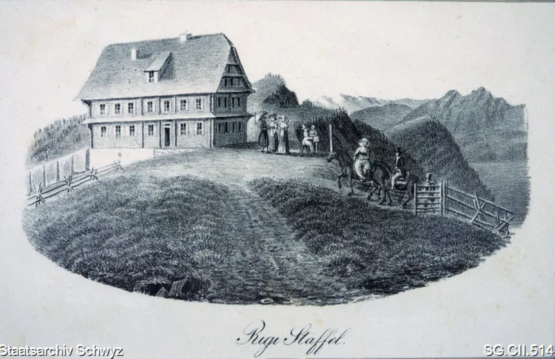 Gasthaus Rigi Staffel (ca. 1830)