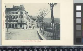 Vorstadt mit Hotel Rigi in Zug