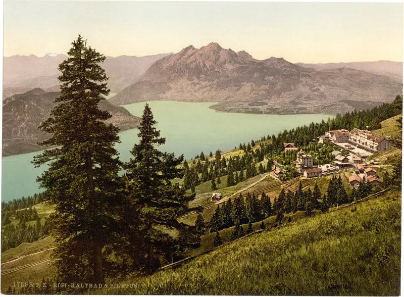 Kaltbad and Pilatus, Rigi, Switzerland (between 1890 and 1900)