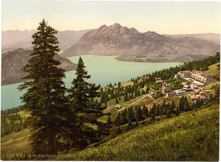 Kaltbad and Pilatus, Rigi, Switzerland (between 1890 and 1900)