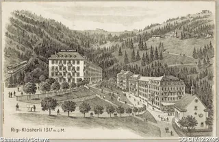 Hotels, Parkanlage, Kapelle Maria zum Schnee, Rigi Klösterli (1909)