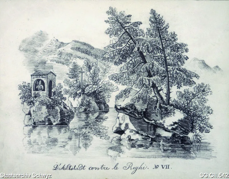 Die Altstadt gegen die Rigi (1850 - 1900)