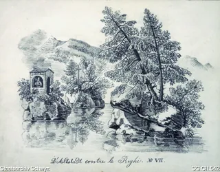 Die Altstadt gegen die Rigi (1850 - 1900)