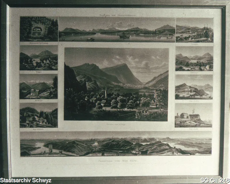 Seewen gegen die Rigi (1830 - 1840)