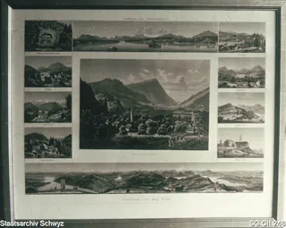 Seewen gegen die Rigi (1830 - 1840)