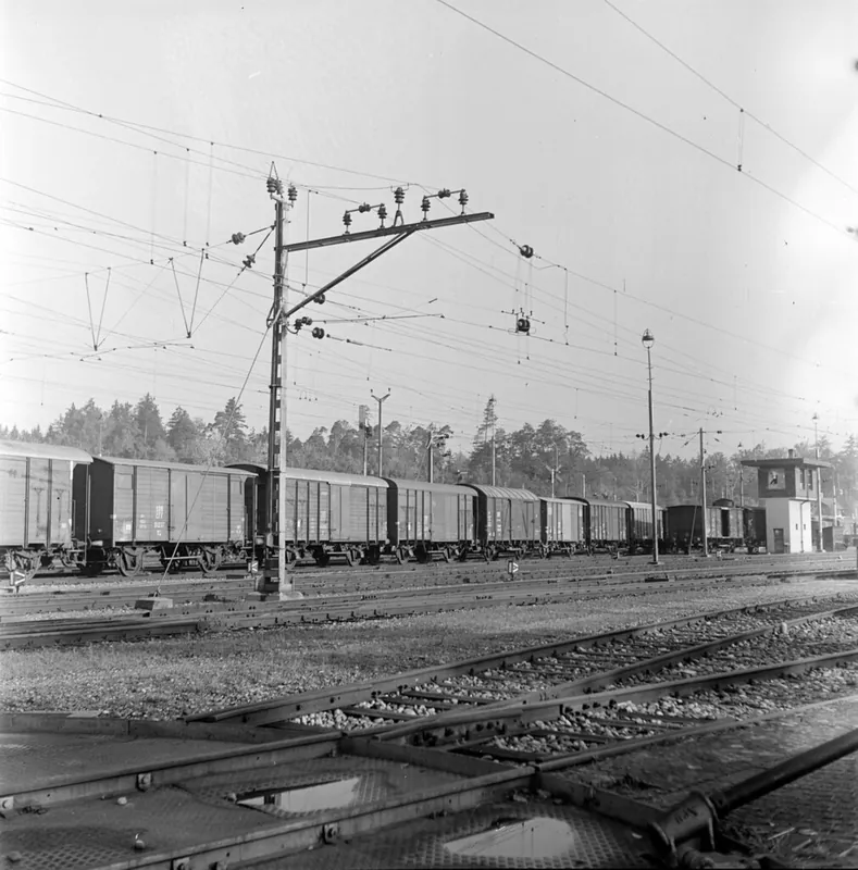 Fahrleitungsjochauswechslung in Küssnacht am Rigi (25.10.1951)