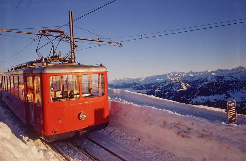 Rigi, Viznau Rigi Railway (VRB) in Winter (1975)