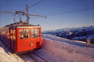 Rigi, Viznau Rigi Railway (VRB) in Winter (1975)