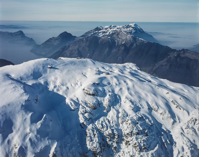 Mountains-Schwyz Fronalpstock with Rigi (14.01.1976)