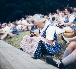 Alpine festival on the Seebodenalp above Küssnacht am Rigi (ca. 1961)