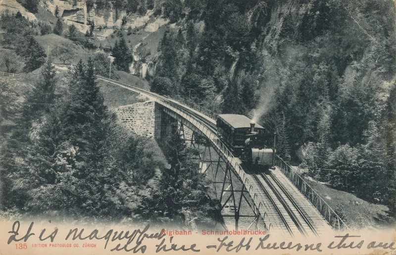 Rigibahn, Schnurtobelbrucke, Switzerland, 1906 (3731873744) (2009-07-17 21:20)