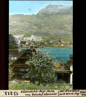 Küssnacht-Rigi-Kulm from Küssnacht station (1942)