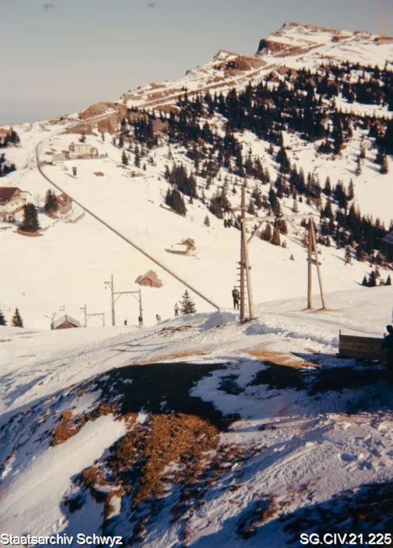 Winterimpressionen auf der Rigi (zwischen 1950 und 1980)