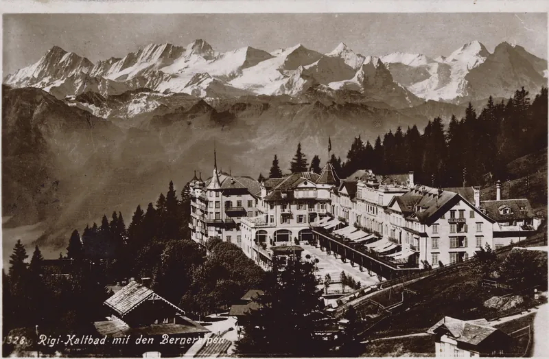 Rigi cold bath with the Bernese Alps (vor 29.06.1920)