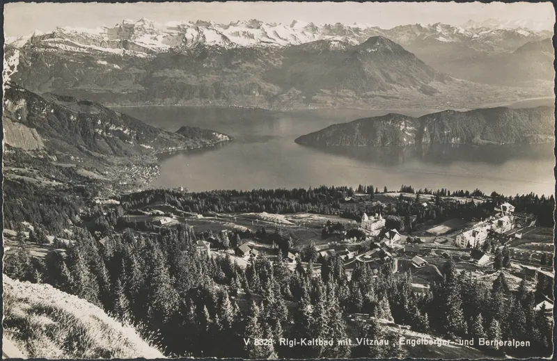Rigi cold bath with Vitznau, Engelberger and Berneralpen (vor 4.8.1944)
