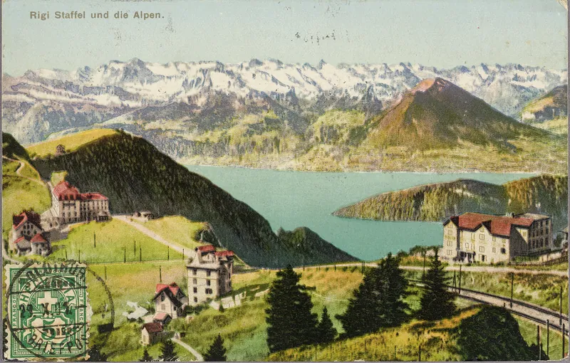 Rigi Relay and the Alps (vor 25.10.1901)