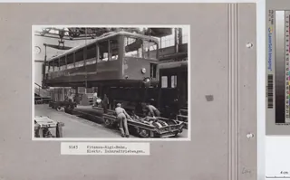 Vitznau- Rigi -Bahn,Kasten zum Elektrischer Zahnradtriebwagen (ca. 1953)