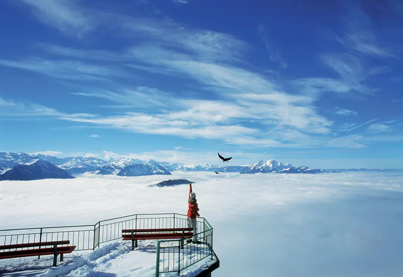Mt. Rigi 'Queen of the Swiss Mountains' in Winter