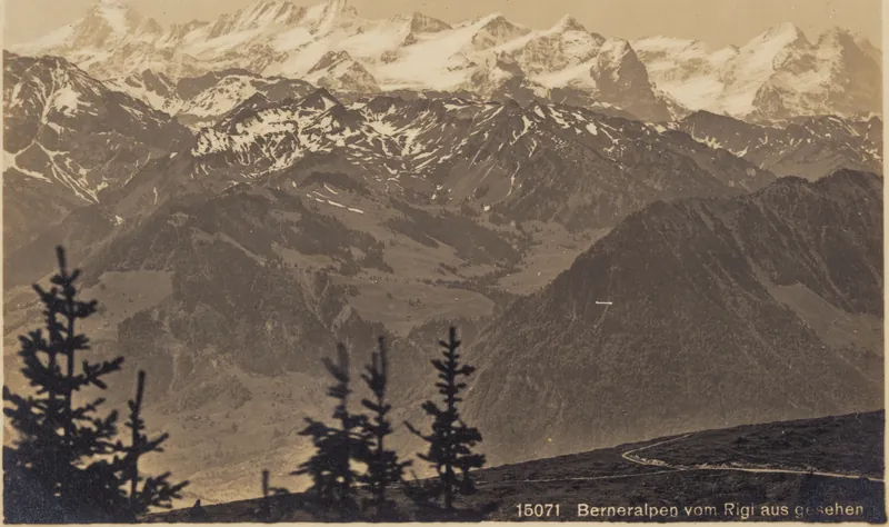 Bernese Alps seen from Rigi (vor 10.5.1913)
