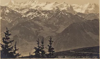 Bernese Alps seen from Rigi (vor 10.5.1913)