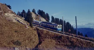 ARB train between Rigi-Staffel and Rigi-Kulm (1975)