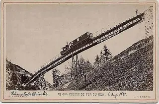 Rigi Bahn 1881 Schnurtobelbruecke (1881)