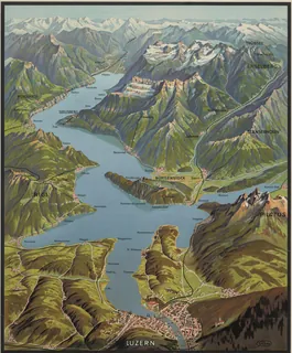 VIERWALDSTÄTTERSEE mit den Bergbahnen Bürgenstock - Engelberg - Fürigen - Gerschnialp - Klewenalp - Morschach - Pilatus - Rigi - Seelisberg - Stanserhorn - Trübsee (ca. 1930 - ca. 1948)