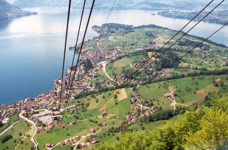 Cable car from Rigi-Kaltbad to Weggis, near Lucerne (1996-06-01 00:00:00)